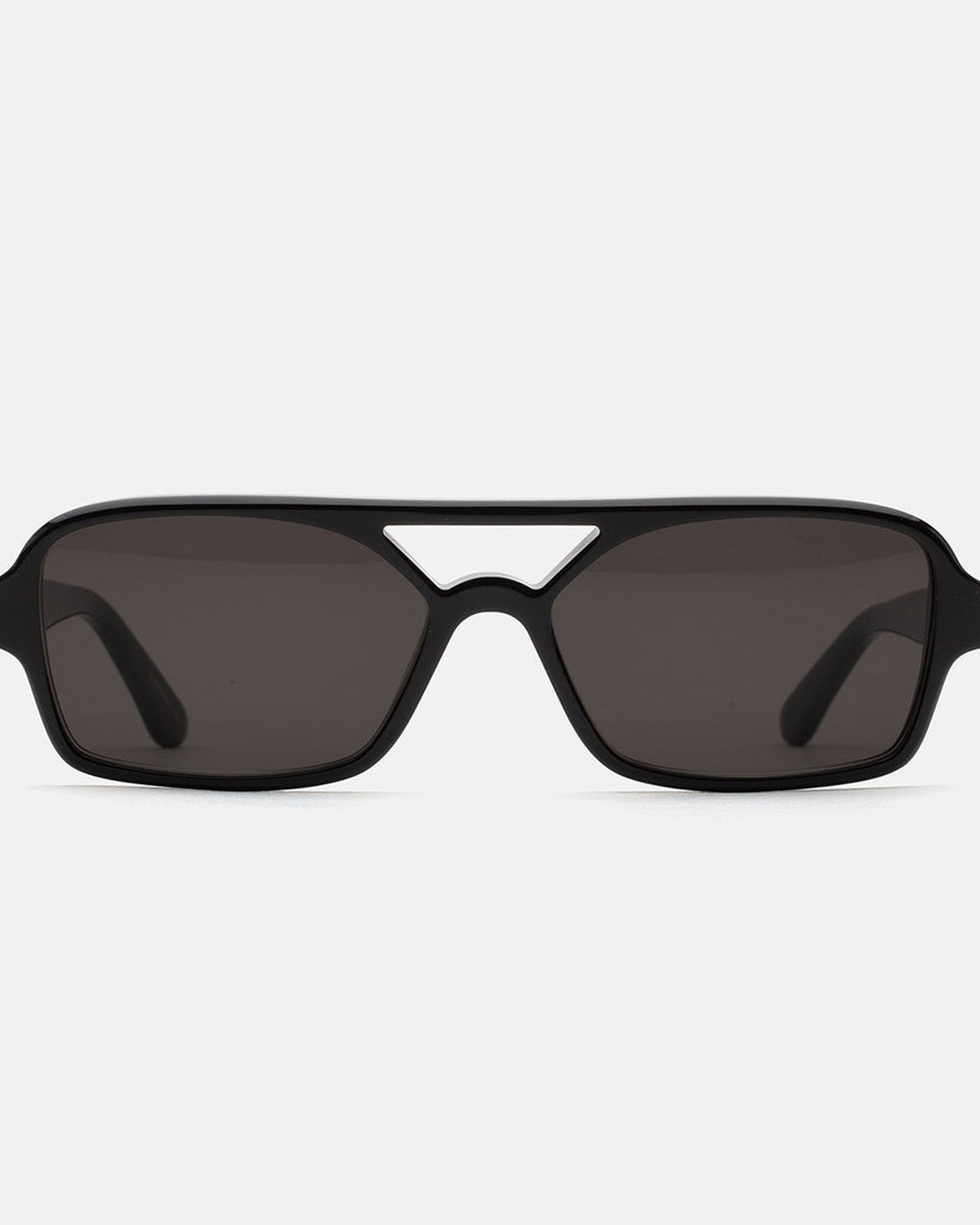 Front view of RETROSUPERFUTURE Vico Black sunglasses.