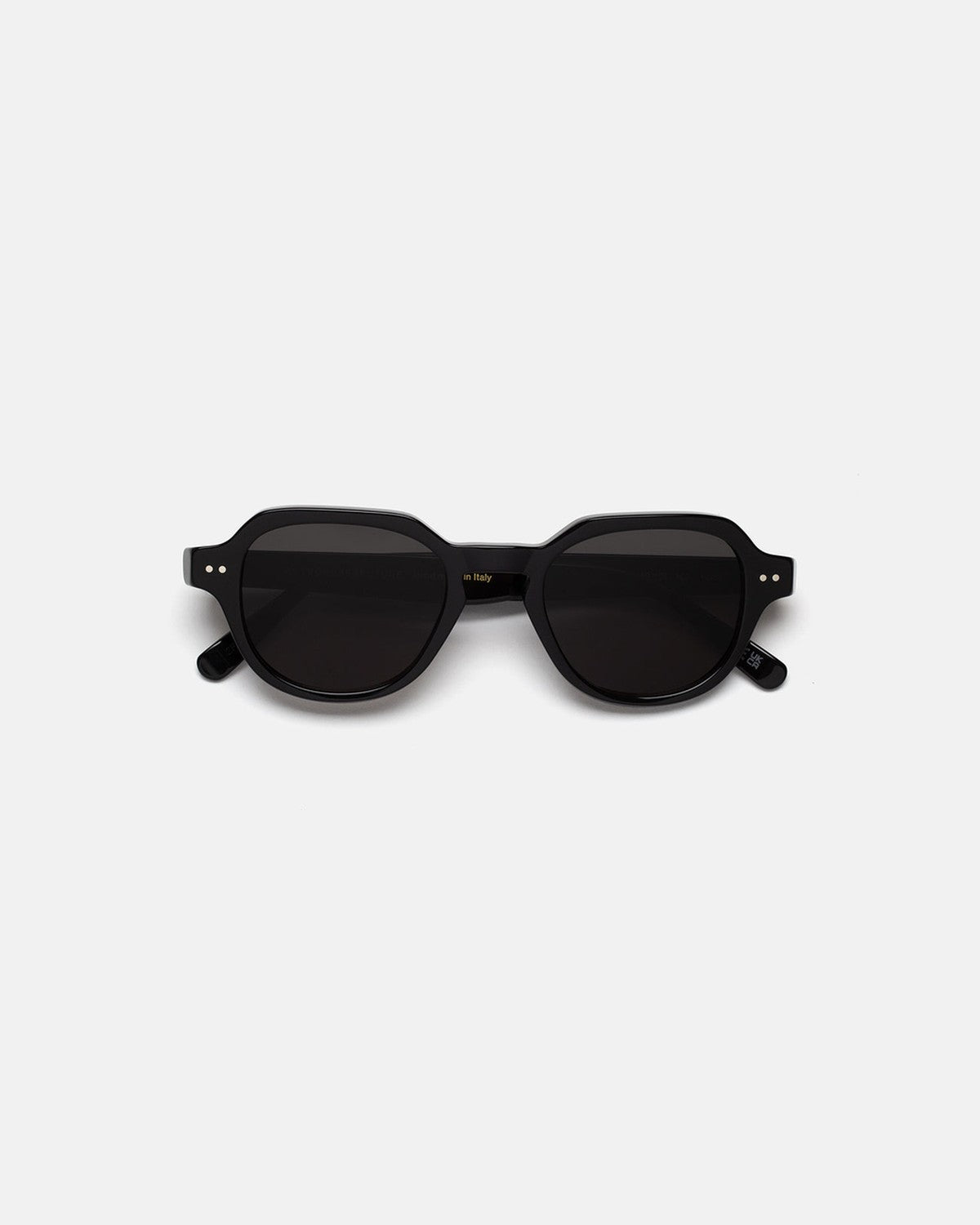 Front view of RETROSUPERFUTURE Voce Black sunglasses.
