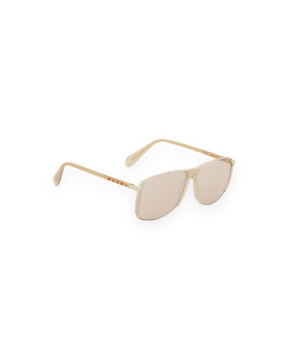 Angle view of MARNI Vorluna Brown sunglasses.