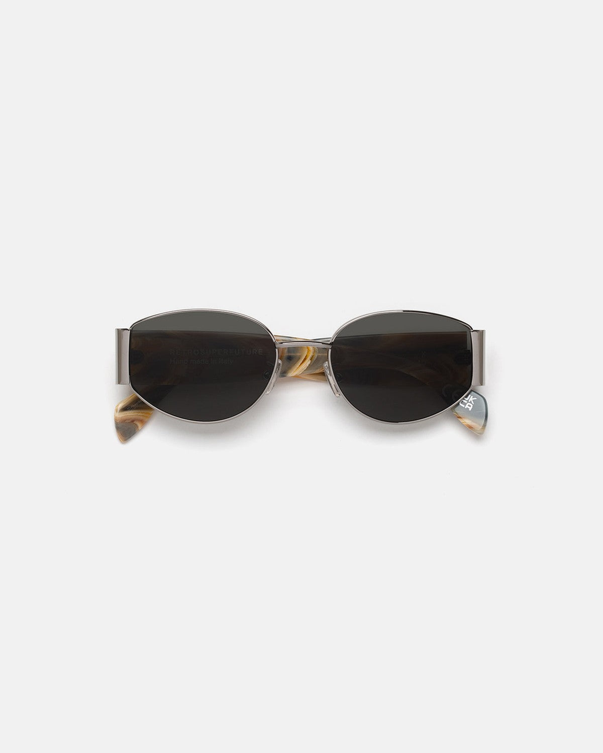 Retrosuperfuture X Boogie Shiny Silver with Marbled Acetate / Extra Black