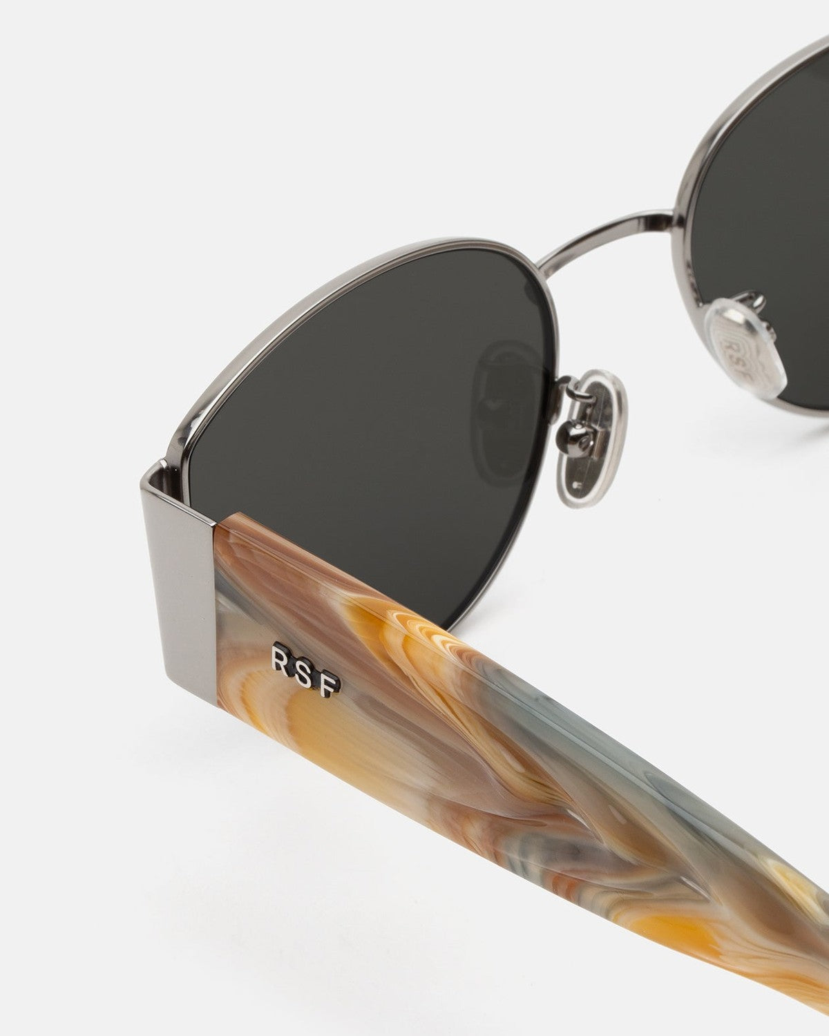 Retrosuperfuture X Boogie Shiny Silver with Marbled Acetate / Extra Black
