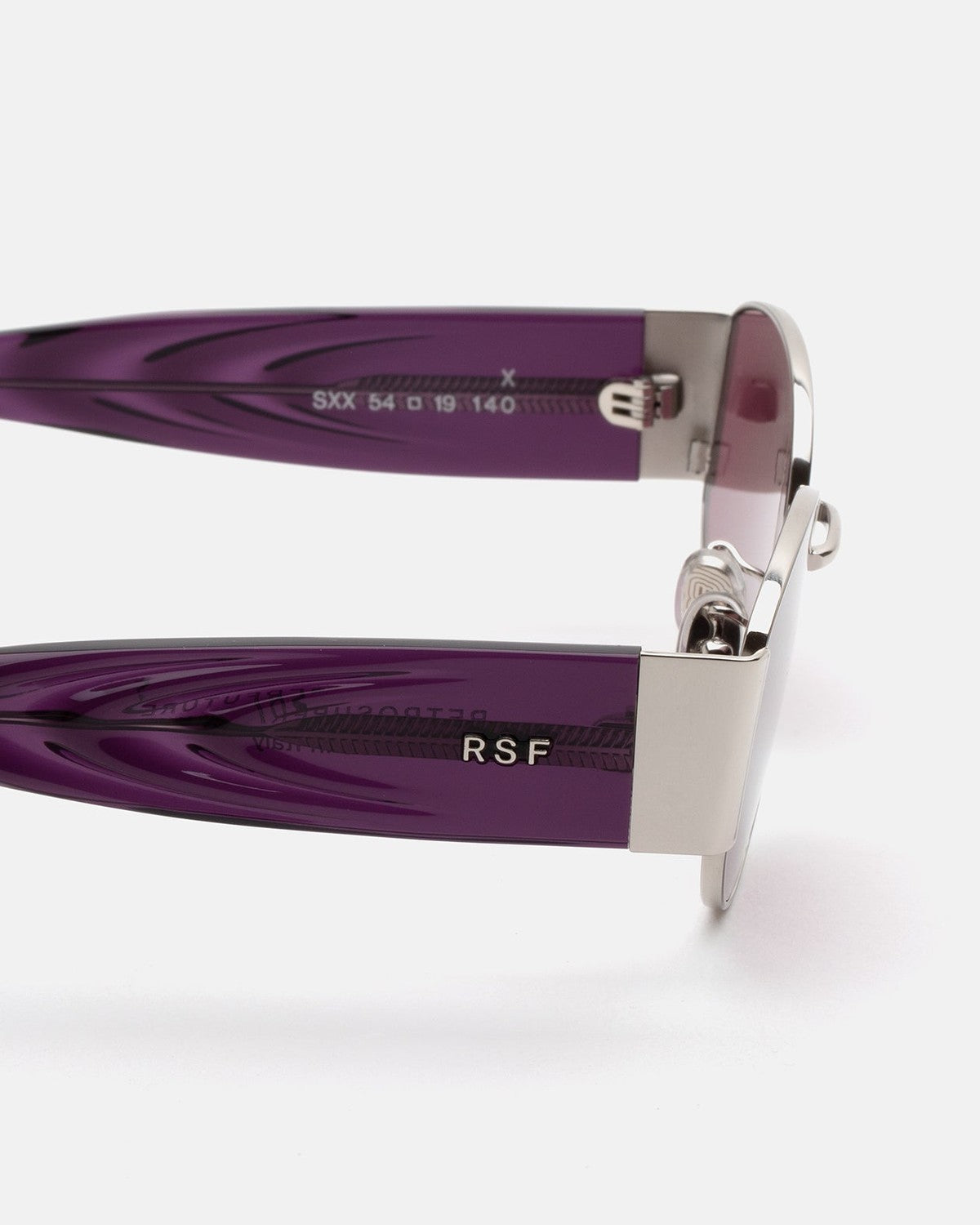 Retrosuperfuture X Melanzana Shiny Silver / Crystal Aubergine / Bordeaux