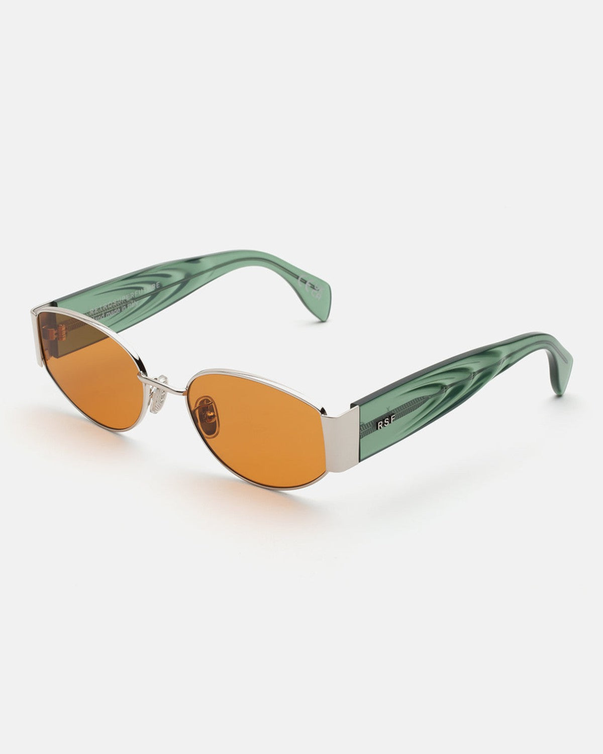 Retrosuperfuture X Sage Shiny Silver Metal with Crystal Sage Acetate / Brown