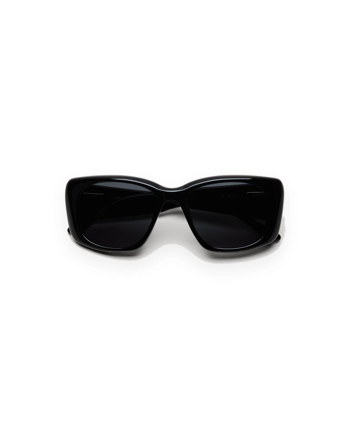 Top-down view of CHIMI X15 Black Black sunglasses.
