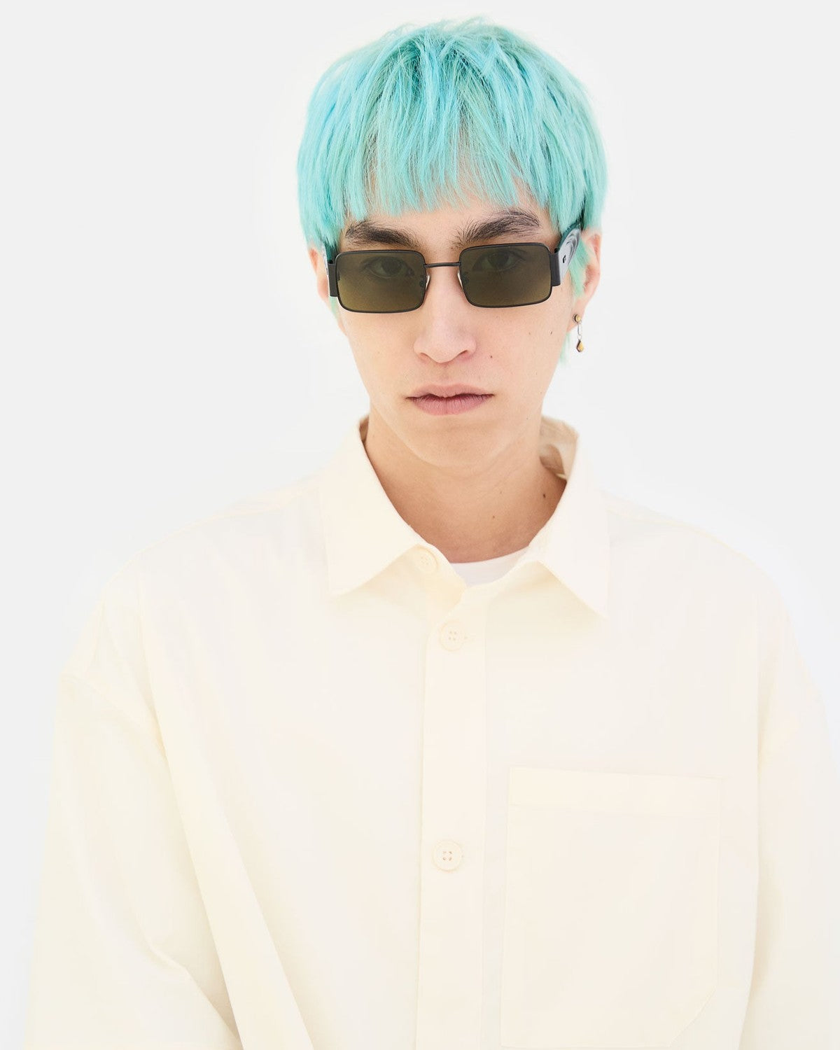 Retrosuperfuture Z Tartaruga Black Metal with Green Stone Acetate Temples / Dark Green
