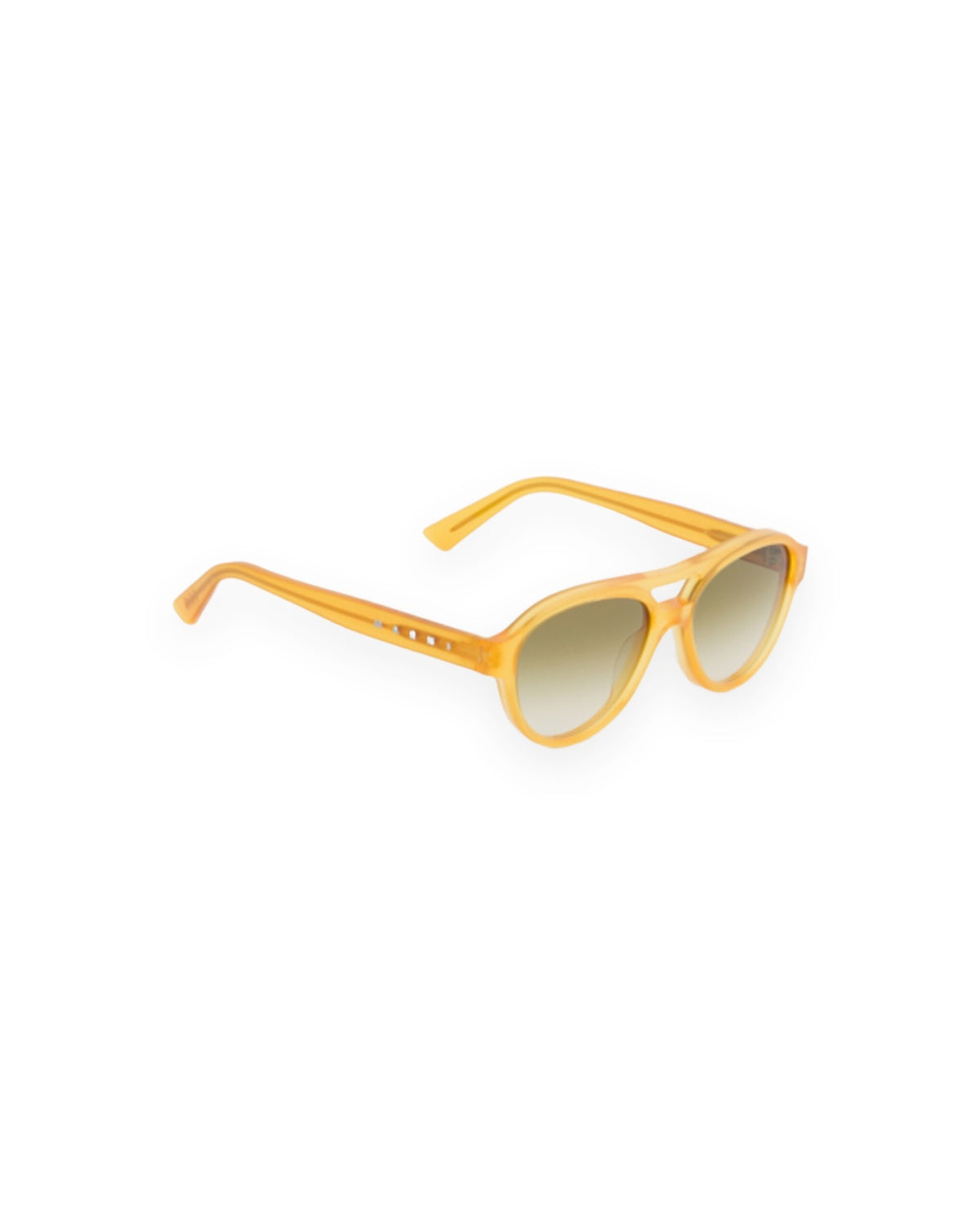 Angle view of MARNI Zeanou Brown sunglasses.